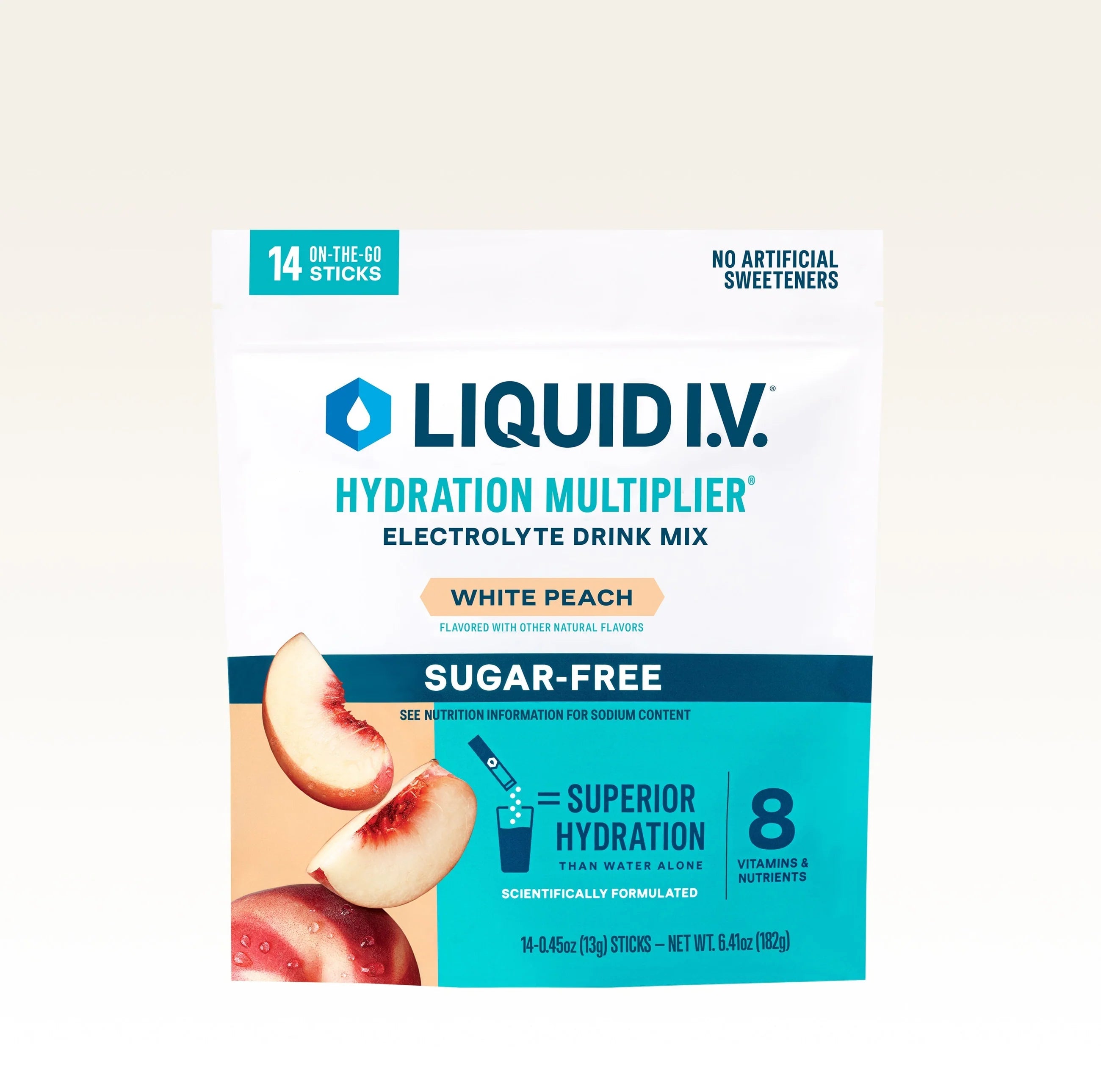 Hydration Multiplier® Sugar-Free-White Peach-14pack